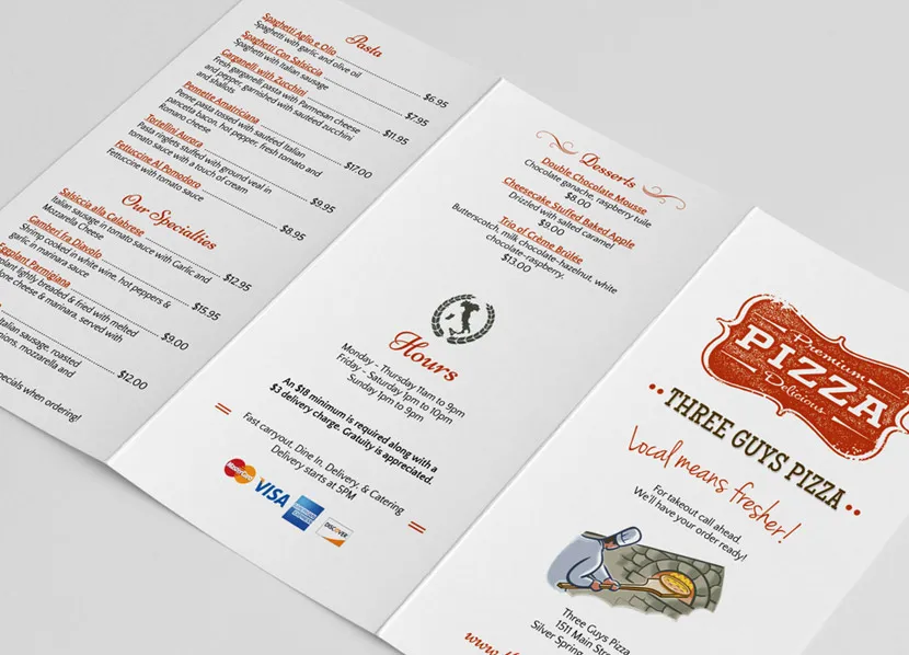 Menu template